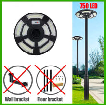 Load image into Gallery viewer, 1500W Solar UFO Motion Sensor All in one Solar Garden Street Light With Remote Control
