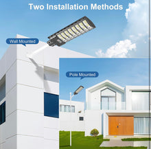 Load image into Gallery viewer, 1000W Solar Street Light Parking Lot Lights, 6500K Solar Led Outdoor Lights, Solar Lights Outdoor Waterproof, Dusk to Dawn
