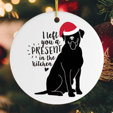 Carregar imagem no visualizador da galeria, Funny Black Lab Christmas Ornament
