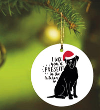 Carregar imagem no visualizador da galeria, Funny Black Lab Christmas Ornament
