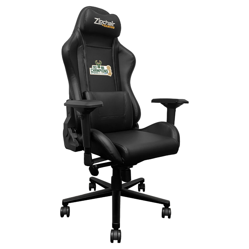 Xpression Pro Gaming Chair with Milwaukee Bucks 2021 Champions Logo