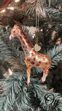 Load image into Gallery viewer, Giraffe Glass Christmas Ornament
