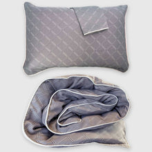 Carregar imagem no visualizador da galeria, Bamboo Duvet Cover with Shams, 3pc - Platinum Geo
