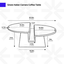 Carregar imagem no visualizador da galeria, Girare Italian Carrara Table
