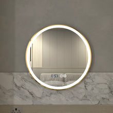 Load image into Gallery viewer, Gold Frame Vanity Mirror
