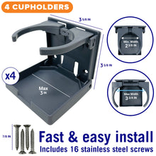 Carregar imagem no visualizador da galeria, Folding Boat Cup Holder 4PCs
