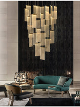 Load image into Gallery viewer, 12 Lights -Luxury modern LED chandelier for staircase, lobby, living room, stairwell
