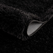 Cargar imagen en el visor de la galería, Faina Solid Black Shag Rug Washable
