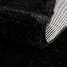 Cargar imagen en el visor de la galería, Faina Solid Black Shag Rug Washable
