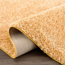 Carregar imagem no visualizador da galeria, Faina Gold Yellow Washable Shag Rug
