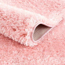 Carregar imagem no visualizador da galeria, Faina Solid Pink Shag Rug Washable
