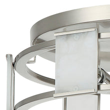 Load image into Gallery viewer, Industrial 15 Inch Satin Nickel 3-Light Flush Mount Ceiling Light
