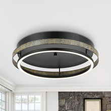 Cargar imagen en el visor de la galería, 18 Inch Round Farmhouse LED Flush Mount Ceiling Light
