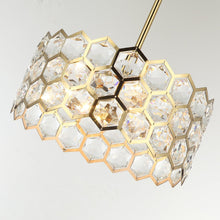 Carregar imagem no visualizador da galeria, 13 Inch Modern Golden 3-Light Island Pendant Lighting for Living Room
