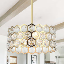 Carregar imagem no visualizador da galeria, 13 Inch Modern Golden 3-Light Island Pendant Lighting for Living Room
