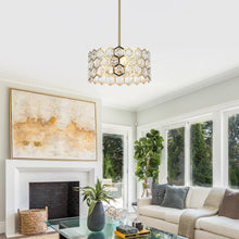 Carregar imagem no visualizador da galeria, 13 Inch Modern Golden 3-Light Island Pendant Lighting for Living Room
