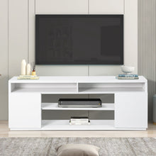 Cargar imagen en el visor de la galería, Modern 68 Inch TV Stand Media Console with LED Lights for Living Room
