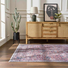 Carregar imagem no visualizador da galeria, Burgundy Holi-2303 Washable Area Rug

