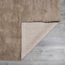 Load image into Gallery viewer, Washable Handmade Wool Rug - Brown
