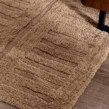 Load image into Gallery viewer, Washable Handmade Wool Rug - Brown
