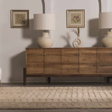 Load image into Gallery viewer, Washable Handmade Wool Rug - Brown
