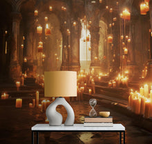 Cargar imagen en el visor de la galería, Floating Candles /  Great Hall Room Wallpaper /  Wizardly World Wall Mural. #6764
