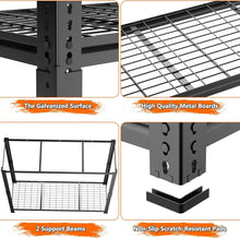 Carregar imagem no visualizador da galeria, Hausvita Storage Shelves Heavy Duty, 48&quot; L x 18&quot; W x 72&quot; H Garage Wire Shelving Unit Loads 2000LBS, 5-tier Adjustable Metal Industrial Utility Shelf Rack for Kitchen, Laundry Room, Pantry, Warehouse, Basement
