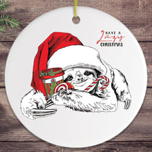 Carregar imagem no visualizador da galeria, Have a Lazy Christmas Sloth Ornament
