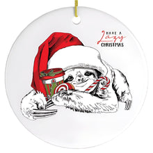Carregar imagem no visualizador da galeria, Have a Lazy Christmas Sloth Ornament

