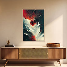 Carregar imagem no visualizador da galeria, Anatomy of a Broken Heart, Framed Canvas Print, Ready To Hang Framed Wall Art, Living Room Wall Hanging
