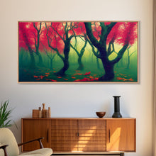 Load image into Gallery viewer, Japanese Maple Forest, Framed Canvas Print, Ready To Hang Wall Art
