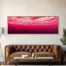 Load image into Gallery viewer, Beneath a pink ocean, cool abstract art fuchsia, Framed Canvas Print, Ready To Hang Wall Art, Framed Wall Art
