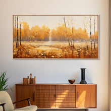 Carregar imagem no visualizador da galeria, Fall Centerpiece Landscape Painting Canvas Print, Autumn Decor, Fall Centerpiece, Fall Home Decor, Fall Wall Decor, Fall Home Decor
