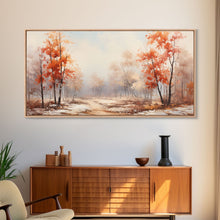Carregar imagem no visualizador da galeria, Fall Centerpiece Landscape Painting Canvas Print, Autumn Decor, Fall Centerpiece, Fall Home Decor, Fall Wall Decor, Seasonal Decor
