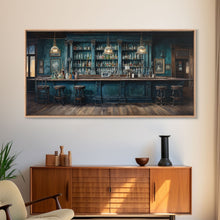 Load image into Gallery viewer, Bar Decor, Prohibition Wall Art, Saloon Wall Art, Canvas Print, Wall Hanging, Panoramic Art, Farmhouse Wall Decor, Kitchen Print, Gift Ideas
