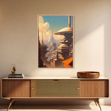 Load image into Gallery viewer, Canvas Print: Futuristic Cityscape - Modern Wall Art Decor, Vivid Colors, Ready to Hang
