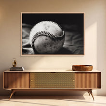 Load image into Gallery viewer, Framed Baseball Print, Black and White Baseball Picture, Sports Wall Decor, Boys Room Wall Decor, Baseball Player Gift, Baseball Nursery Art
