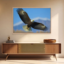 Load image into Gallery viewer, Eagle in a Mountain Clouds Canvas Wall Art Design, Framed Canvas Print Decor for Home &amp; Office Decoration, CANVAS READY to Hang
