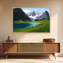 Carregar imagem no visualizador da galeria, Calm and Serene Landscape Painting, Framed Canvas  Print, Canvas Art, Framed wall decor, living room wall art
