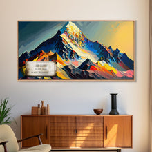Carregar imagem no visualizador da galeria, Abi Gamin, Wall Art, Original Mountain Painting Print, Travel Poster, Mountain Landscape Wall Decor, Mountains of India
