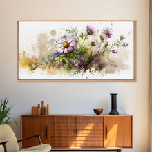 Carregar imagem no visualizador da galeria, Abstract Wildflower Meadow Painting, Colorful Vibrant Botanical Art Prints, Abstract Mixed Media flower Art, Extra Large Painting, Wall Art
