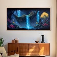 Load image into Gallery viewer, Enchanted Forest Painting, Fantasy Art, Fairy House, Fantasy, Woodland Decor, Woods, Forest, Fairy Forest
