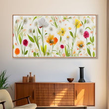 Load image into Gallery viewer, Botanical wall art, spring flowers, canvas print, dorm art for girls
