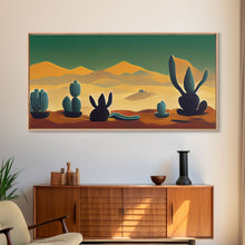 Load image into Gallery viewer, Pueblo style wall art, Arizona and Desert Cactus, canvas print
