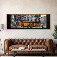 Cargar imagen en el visor de la galería, Closed Down Store Canvas Print, Buildings,Street Art, Fall, Autumn, Urban Art, Large Urban Art Print, Panoramic, Wall Art, Canvas Print
