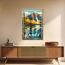 Load image into Gallery viewer, Banff, Canada Wall Art, Canada Art Print, Alberta, Travel Wall Print, Travel Poster, Travel Artwork, Travel Wall Art, Canvas Wall Print
