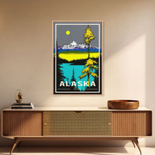 Carregar imagem no visualizador da galeria, Alaska Print, Alaska Art, Alaska Wall Art, Travel Wall Print, Travel Poster, Travel Artwork, Travel Wall Art, Wall Poster, Canvas Wall Print

