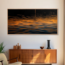 Carregar imagem no visualizador da galeria, Abstract Wall Art, Ripples Art, Abstract Water Wall Decor, Vibrant Art, Panoramic Wall Decor, Canvas Print, Wall Art, Framed Canvas Art
