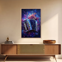 Cargar imagen en el visor de la galería, Cosmic Accordion, Instrument Print, Framed Canvas Print Or Poster, Gift For Musician
