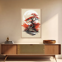 Load image into Gallery viewer, Japanese Wall Art, Japanese Maple Tree, Framed Canvas Print, Japanese Art, Japanese Hanging Wall Art

